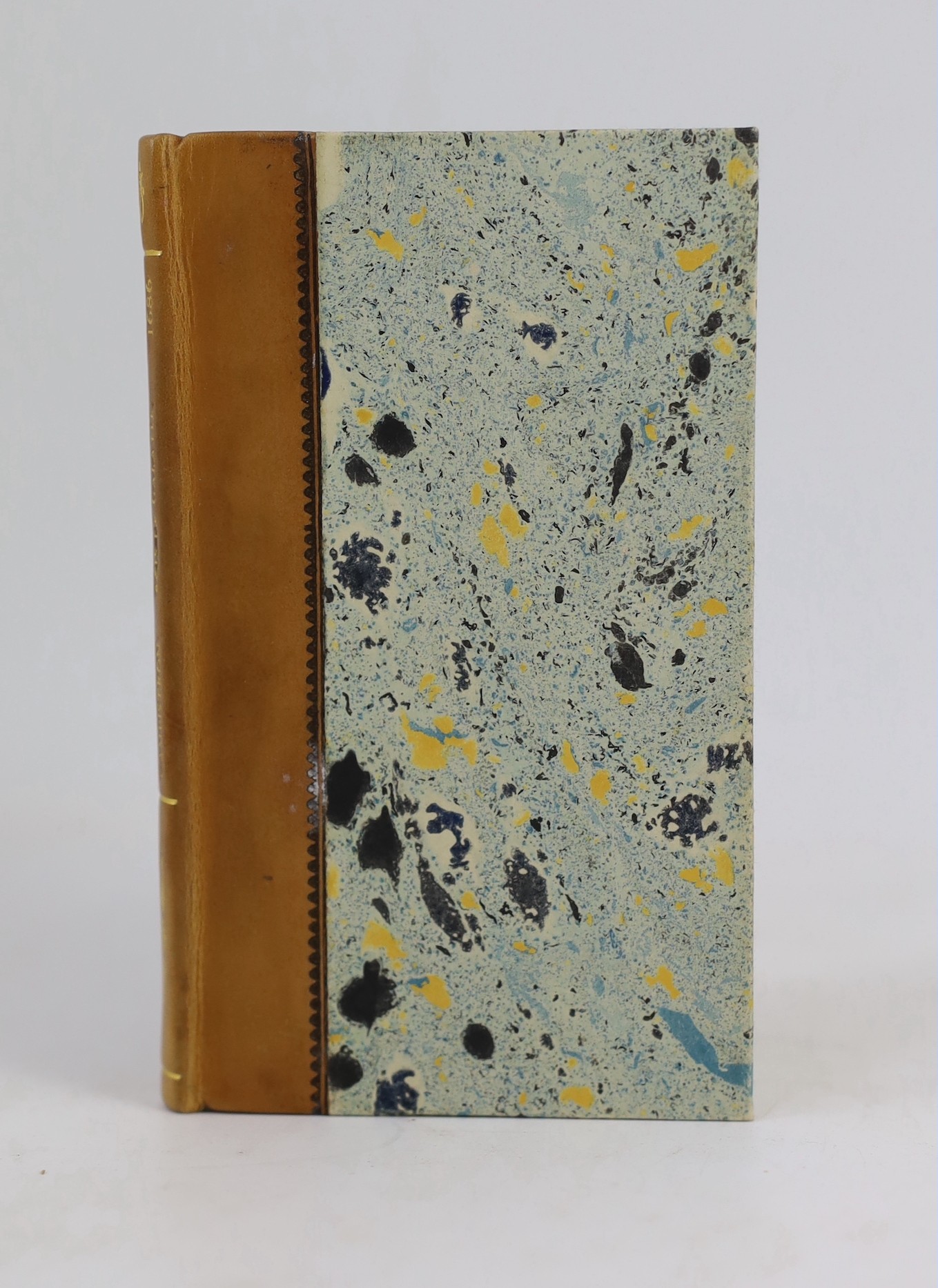 Campistron, Jean Galbert de - Acis et Galatee, Pastorale Heroique en Musique, 12mo, quarter calf gilt with marbled boards, engraved frontis, Paris, 1686